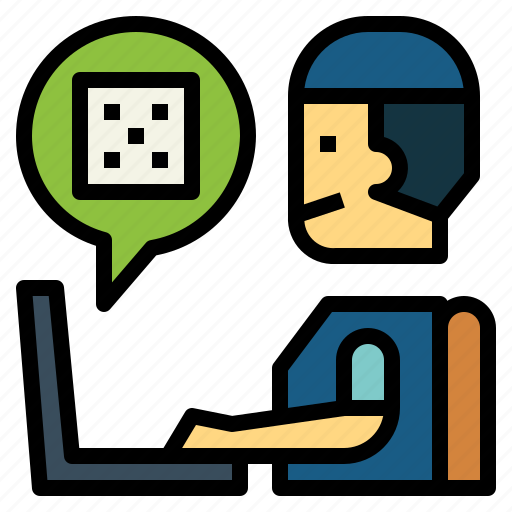 Man, gamble, dice, online, gambling icon - Download on Iconfinder