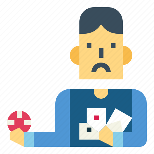 Wager, gambling, man, card, gambler icon - Download on Iconfinder