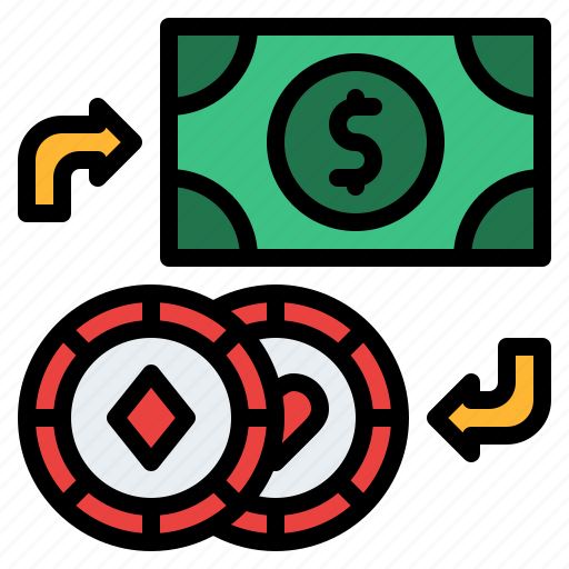 Money, chip, exchange, casino, gamble, gambling, bet icon - Download on Iconfinder