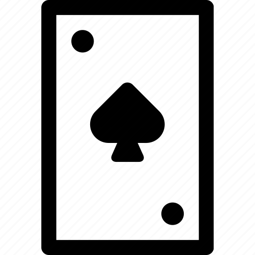 Ace, card, casino, gambling, poker, spades icon - Download on Iconfinder