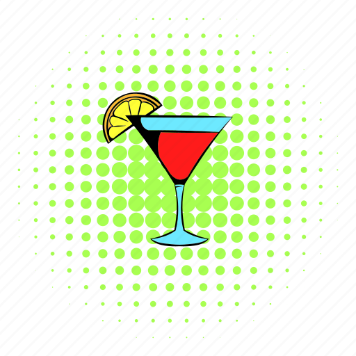 Alcohol, cocktail, comics, drink, glass, juice, red icon - Download on Iconfinder
