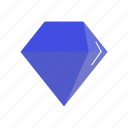 blue, brilliant, diamond, gem