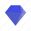 blue, brilliant, diamond, gem 