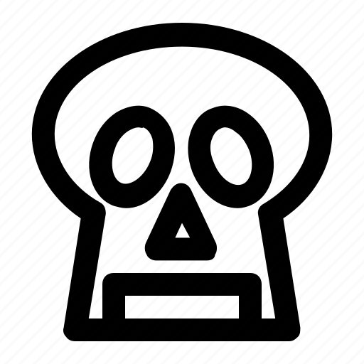 Dead, line, revive, skeleton, skull icon - Download on Iconfinder