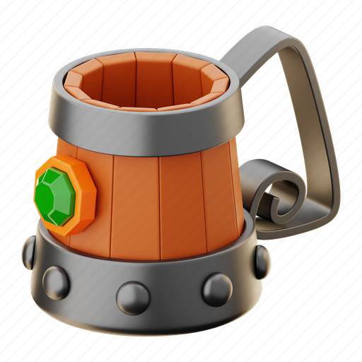 Game, gaming, play, console, controller, drink, cup 3D illustration - Download on Iconfinder
