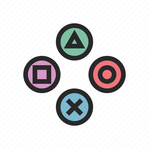 Buttons, game, gamepad, gamer, ps, controller, play icon - Download on Iconfinder