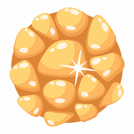 Gold rock, gold stone, treasure rock, crystal rock, rocky planet icon - Download on Iconfinder