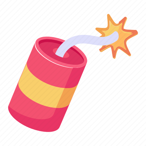 Explosive, dynamite, firework, firecracker, pyrotechnic icon - Download on Iconfinder