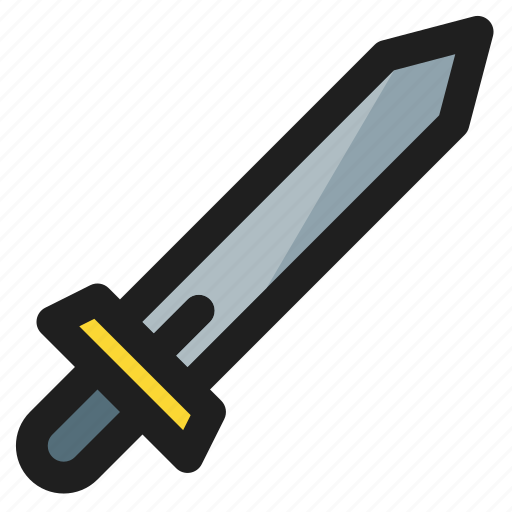 Sword, fantasy, knight, rpg, warrior, weapon, knife icon - Download on Iconfinder