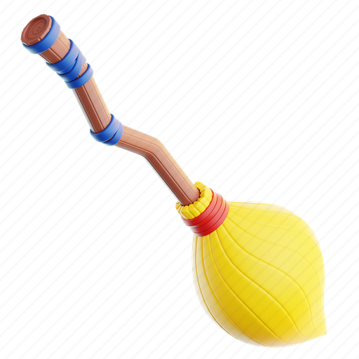 Broomstick, game, play, broom, halloween, sweep, gaming 3D illustration - Download on Iconfinder