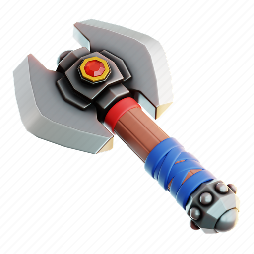Game, axe, war, play, weapon, gaming, ax 3D illustration - Download on Iconfinder