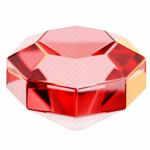 Red, gemstone, game, play, sports, controller, blue 3D illustration - Download on Iconfinder