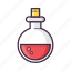 potion, bottle, gaming, glass, liquid, medicine, red 