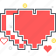 game, heart, life, pixel art, video game 