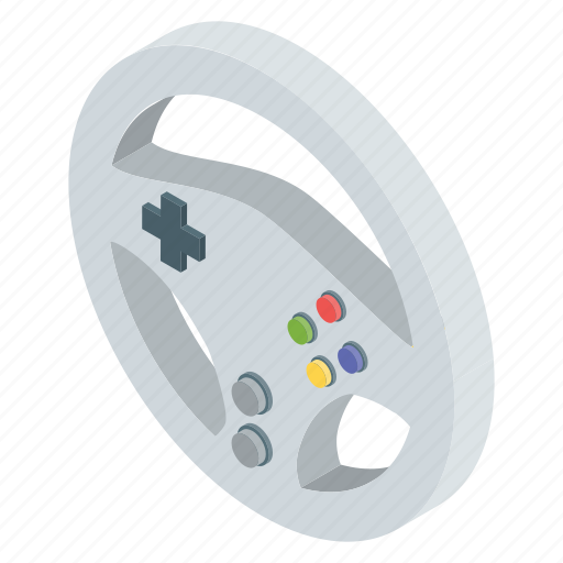 Game controller, game steering, gamepad, racing car steering, racing steering, steering wheel icon - Download on Iconfinder