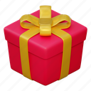 gift, box, game, illustration, prize, play, winner, present, 3d cartoon, isolated, stylized, item 