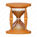 sand, time, bottle, game, illustration, timer, clock, hourglass, 3d cartoon, isolated, stylized, item 