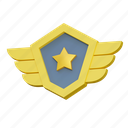 star, emblem, game, illustration, 3d cartoon, isolated, stylized, item, rating, yellow, award 