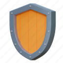 wooden, shield, armor, game, illustration, wood, protection, security, 3d cartoon, isolated, stylized, item 