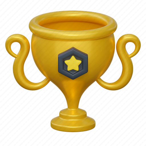 Champion, trophy, winner, game, illustration, sport, award 3D illustration - Download on Iconfinder
