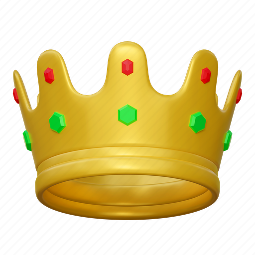 King, crown, game, illustration, royal, prince, queen 3D illustration - Download on Iconfinder