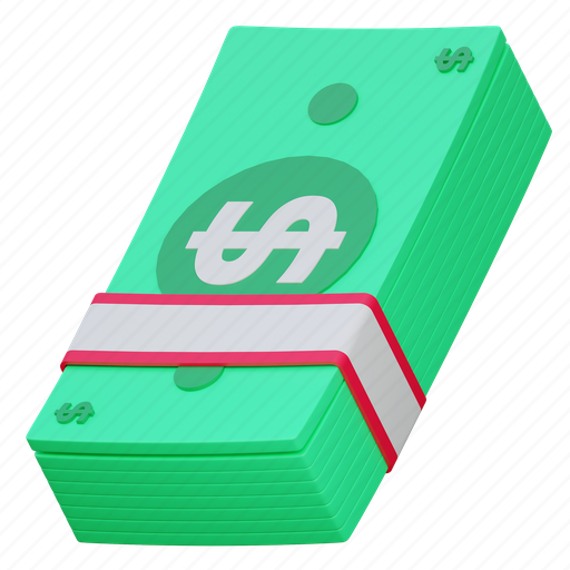 Pack, dollar, money, game, illustration, finance, business 3D illustration - Download on Iconfinder