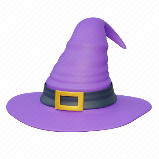Wizard, hat, game, illustration, fashion, costume, halloween 3D illustration - Download on Iconfinder
