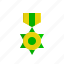 ribbon, badge, achievement, game, level, award, medal 