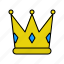 crown, royal, game, achievement, item, king 