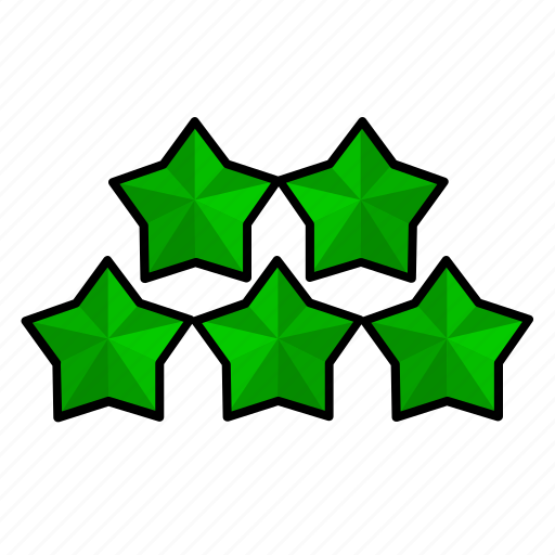Five, stars, star, game, level, achievement icon - Download on Iconfinder