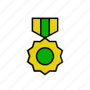 ribbon, badge, achievement, game, level, award, medal