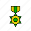 ribbon, badge, achievement, game, level, award, medal 