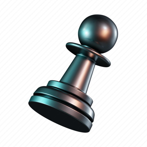 Chess, pawn, strategy, board game 3D illustration - Download on Iconfinder