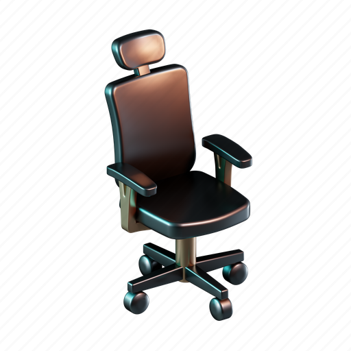 Furniture, seat, armchair, gaming chair 3D illustration - Download on Iconfinder