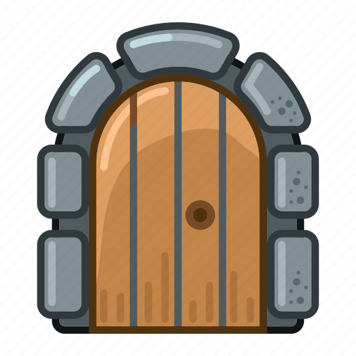 Dungeon, classic, entrance, cartoon icon - Download on Iconfinder