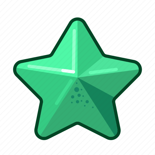 Star, green, favorite, award, cartoon icon - Download on Iconfinder