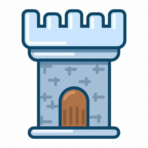 Tower, silver, cartoon, castle icon - Download on Iconfinder