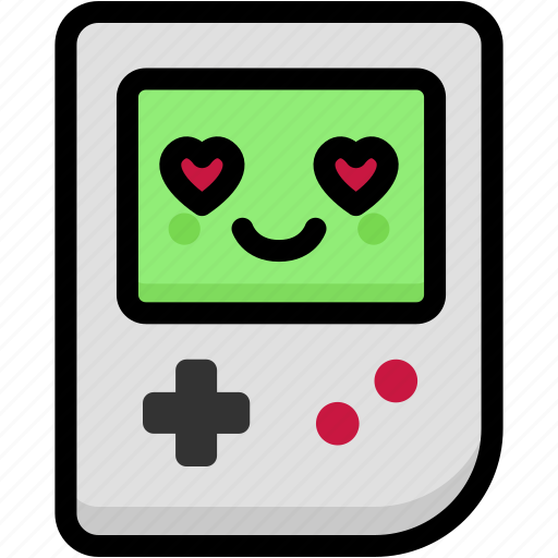 Emoji, emotion, expression, face, feeling, gameboy, love icon - Download on Iconfinder