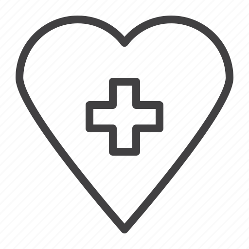 Cross, health, heart, life, plus icon - Download on Iconfinder