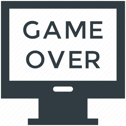 Game, game over, lcd, led, monitor screen icon - Download on Iconfinder