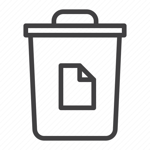 Paper, trash, can, bin icon - Download on Iconfinder