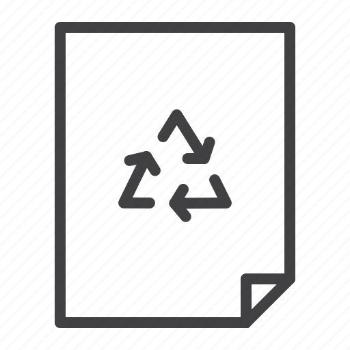 Recycling, paper, sheet, document icon - Download on Iconfinder