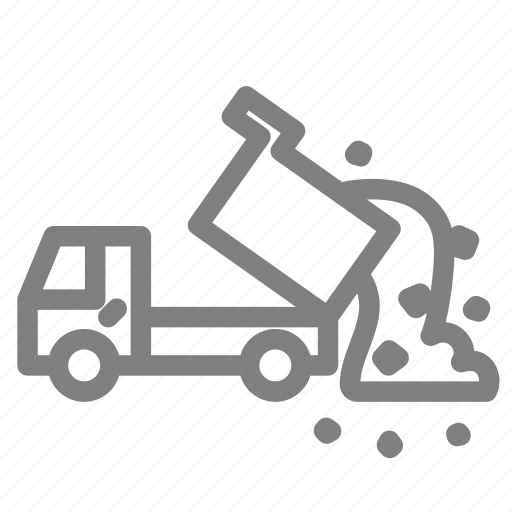 Dirty, dump, garbage, illegal, pollution, sea, truck icon - Download on Iconfinder