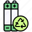 battery, waste, garbage, electronics, trash 