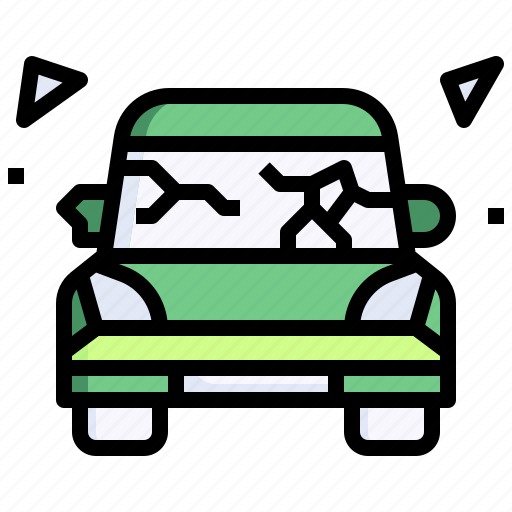 Broken, car, damage, crash, transportation icon - Download on Iconfinder