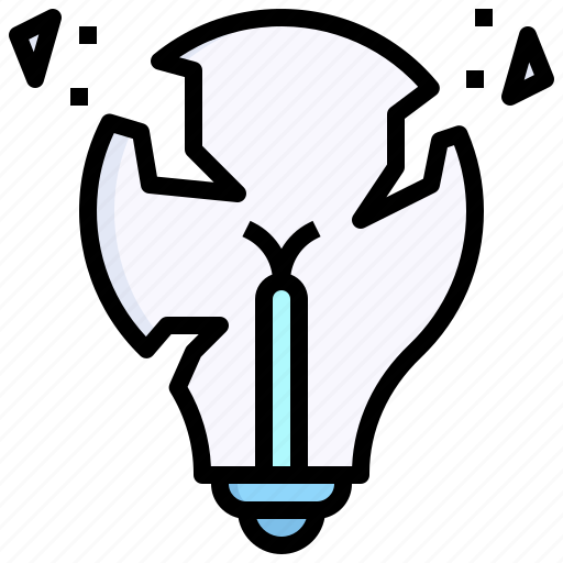 Bulb, broken, lightbulb, lamp, ecology icon - Download on Iconfinder