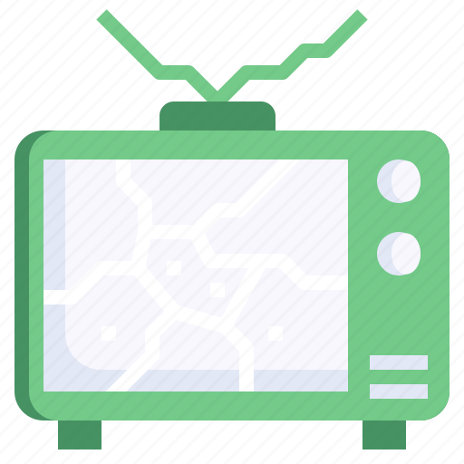 Television, rubbish, broken, waste, electronics icon - Download on Iconfinder
