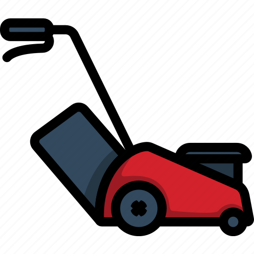 Gardening, grass, mower, lawn, mow, lineart, lawnmower icon - Download on Iconfinder