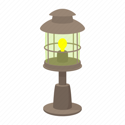 Cartoon, decoration, electric, floor, lamp, lantern, light icon - Download on Iconfinder