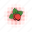 berrys, comics, design, fruit, leaves, red, strawberry 